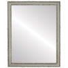 Virginia Flat Rectangle Mirror Frame in Silver Shade