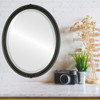 Contessa Lifestyle Oval Mirror Frame in Matte Black