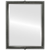 Contessa Beveled Rectangle Mirror Frame in Black Silver