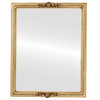 Contessa Flat Rectangle Mirror Frame in Gold Leaf