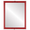 Contessa Flat Rectangle Mirror Frame in Holiday Red