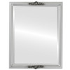 Contessa Beveled Rectangle Mirror Frame in Silver Spray