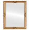 Jefferson Flat Rectangle Mirror Frame in Gold Paint