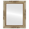 Versailles Flat Rectangle Mirror Frame in Silver