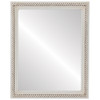 Santa-Fe Flat Rectangle Mirror Frame in Antique White