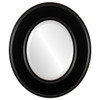 Marquis Beveled Oval Mirror Frame in Rubbed Black