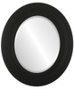 Palomar Beveled Oval Mirror Frame in Matte Black