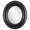 Regalia Beveled Oval Mirror Frame in Matte Black