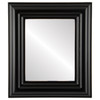 Regalia Flat Rectangle Mirror Frame in Rubbed Black