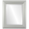 Regalia Beveled Rectangle Mirror Frame in Bright Silver