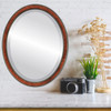 Toronto Lifestyle Oval Mirror Frame in Vintage Walnut