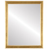 Toronto Flat Rectangle Mirror Frame in Gold Leaf