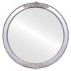 Athena Flat Round Mirror Frame in Silver Shade