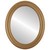 Wright Flat Oval Mirror Frame in Desert Gold