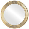Wright Flat Round Mirror Frame in Gold Leaf