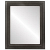 Wright Flat Rectangle Mirror Frame in Black Silver