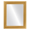 Wright Flat Rectangle Mirror Frame in Gold Spray