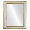 Wright Flat Rectangle Mirror Frame in Silver Shade