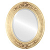 Ramino Beveled Oval Mirror Frame in Gold Leaf
