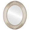 Ramino Flat Oval Mirror Frame in Taupe