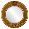 Ramino Beveled Round Mirror Frame in Desert Gold