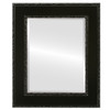 Paris Beveled Rectangle Mirror Frame in Gloss Black