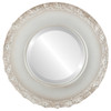 Williamsburg Beveled Round Mirror Frame in Silver Shade