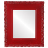 Williamsburg Flat Rectangle Mirror Frame in Holiday Red