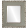 Williamsburg Beveled Rectangle Mirror Frame in Silver Shade