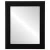 Soho Flat Rectangle Mirror Frame in Rubbed Black