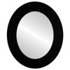Ashland Flat Oval Mirror Frame in Rubbed Black