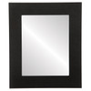 Ashland Flat Rectangle Mirror Frame in Black Silver