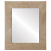 Ashland Flat Rectangle Mirror Frame in Burnished Silver