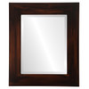 Ashland Beveled Rectangle Mirror Frame in Mocha