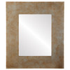 Tribeca Flat Rectangle Mirror Frame in Burnished Silver