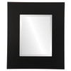 Tribeca Beveled Rectangle Mirror Frame in Matte Black