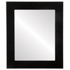 Avenue Flat Rectangle Mirror Frame in Black Silver