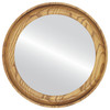 Vancouver Flat Round Mirror Frame in Carmel