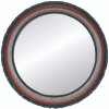 Brookline Flat Round Mirror Frame in Rosewood