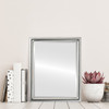 Pasadena Lifestyle Rectangle Mirror Frame in Silver Leaf with Black Antique