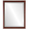 Pasadena Beveled Rectangle Mirror Frame in Vintage Cherry