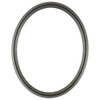 Saratoga Oval Frame # 550 - Black Silver