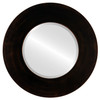 Tribeca Beveled Round Mirror Frame in Rubbed Bronze