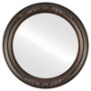 Florence Flat Mirror in Rubbed Bronze