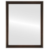 Toronto Flat Rectangle Mirror in Rubbed Bronze