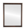 Pasadena Flat Rectangle Mirror in Rubbed Bronze