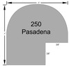 Pasadena Oval Profile Drawing
