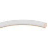 Hamilton Oval Oval Frame #551 Arc Sample - Linen White with Gold Lip