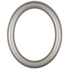 Philadelphia Oval Picture Frame - Silver Shade