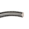 Dorset - Silver Leaf with Black Antique - Cross Section